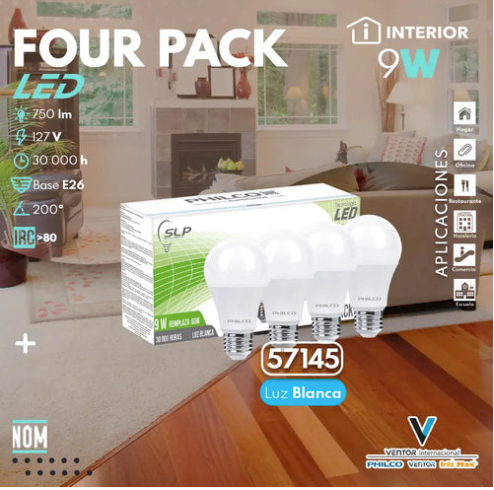 Four Pack 9W Philco