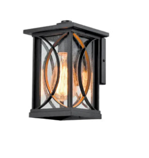 Arbotante decorativa pantalla de cristal