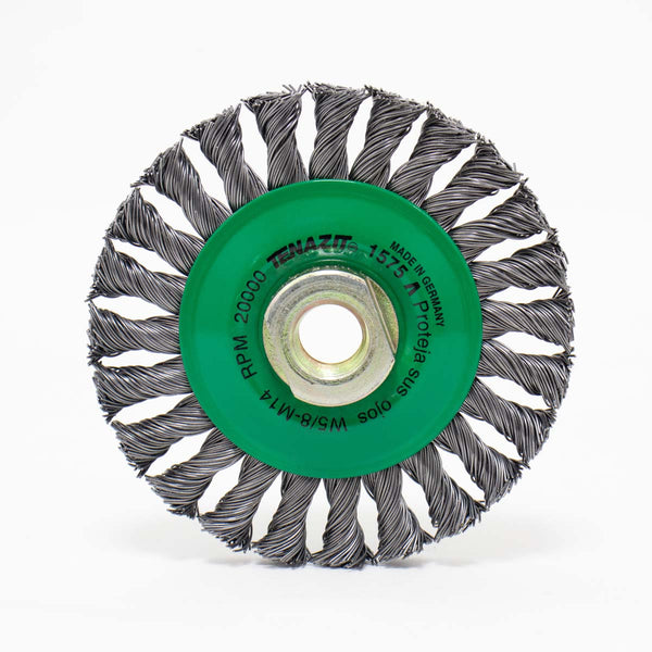 Cepillo Circular Trenzado Tenazit 4" Acero 1575