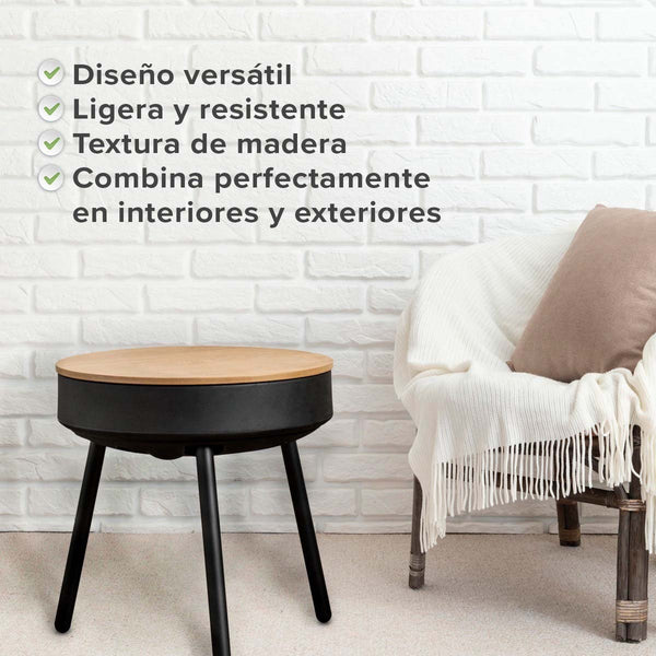 Mesa Inteligente (Bluetooth, con bocinas Inalámbricas con Luz RGB y cargador de celular)