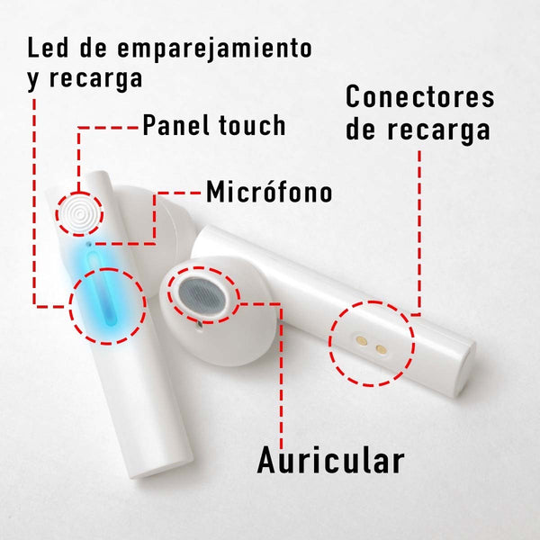 Audífonos Inalámbricos Bluetooth Touch