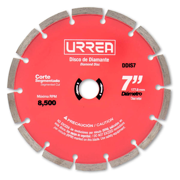Disco De Diamante Uso Industrial Corte Segmentado 7" DDIS7