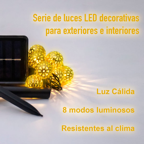 Serie Led Cálida Solar Estilo Marroquí