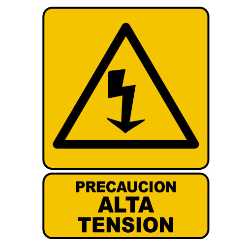 Señalización Peligro alta tensión