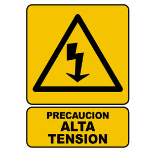 Señalización Peligro alta tensión