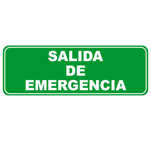 Señalización Salida de emergencia